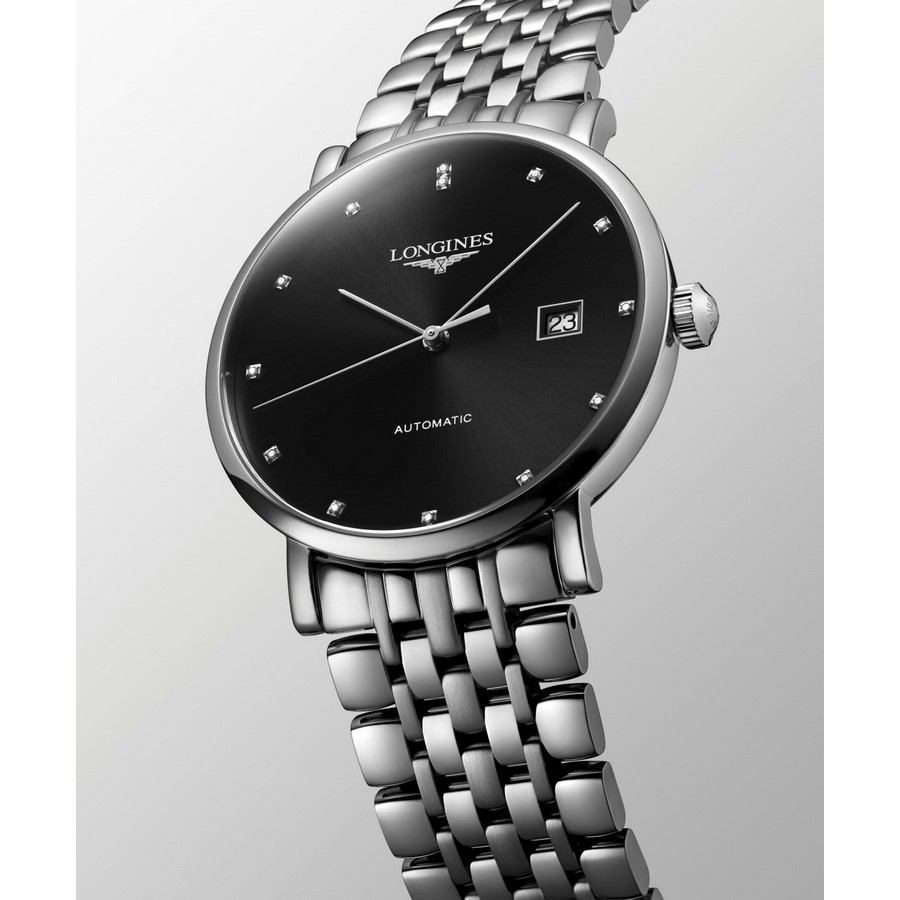 Đồng Hồ Longines The Longines Elegant Collection Nam 39mm Xám Đen